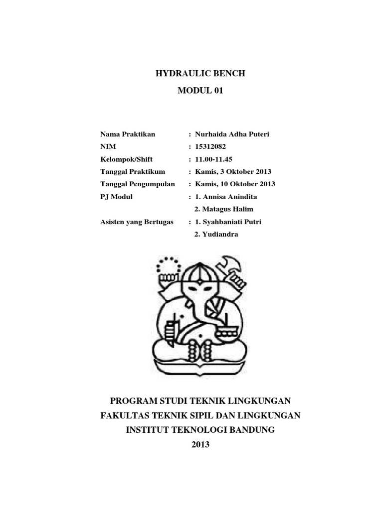 Laporan 01 Hydraulic Bench PDF