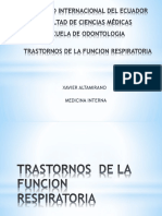 Alteraciones respiratorias y circulatorias pulmonares