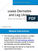 Stasis Dermatitis and Leg Ulcers