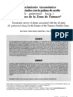 Reconocimiento Taxonómico de Plantas Asociadas Con La Palma Aceitera