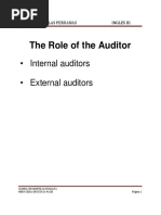 The Role of The Auditor