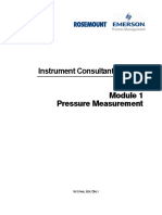 Instrument Consultant Training: Pressure Measurement