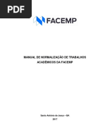 Manual de Normalização Facemp