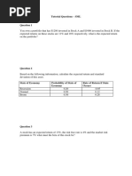 Tutorial Questions - SML