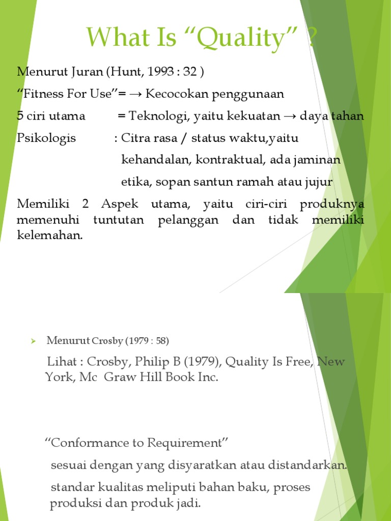 WHAT IS QUALITY intelligence overview