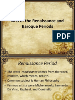 Arts of The Renaissance and Baroque Periods