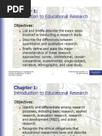 Introduction To Educational Research: Objectives