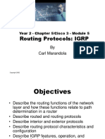 Routing Protocols: IGRP: by Carl Marandola