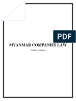 Myanmar Companies Law 2017