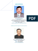 Lged Officials: Additional Chief Engineers (Head Quarter)