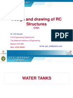 Design of r.c.c Over Head Tank Ppt