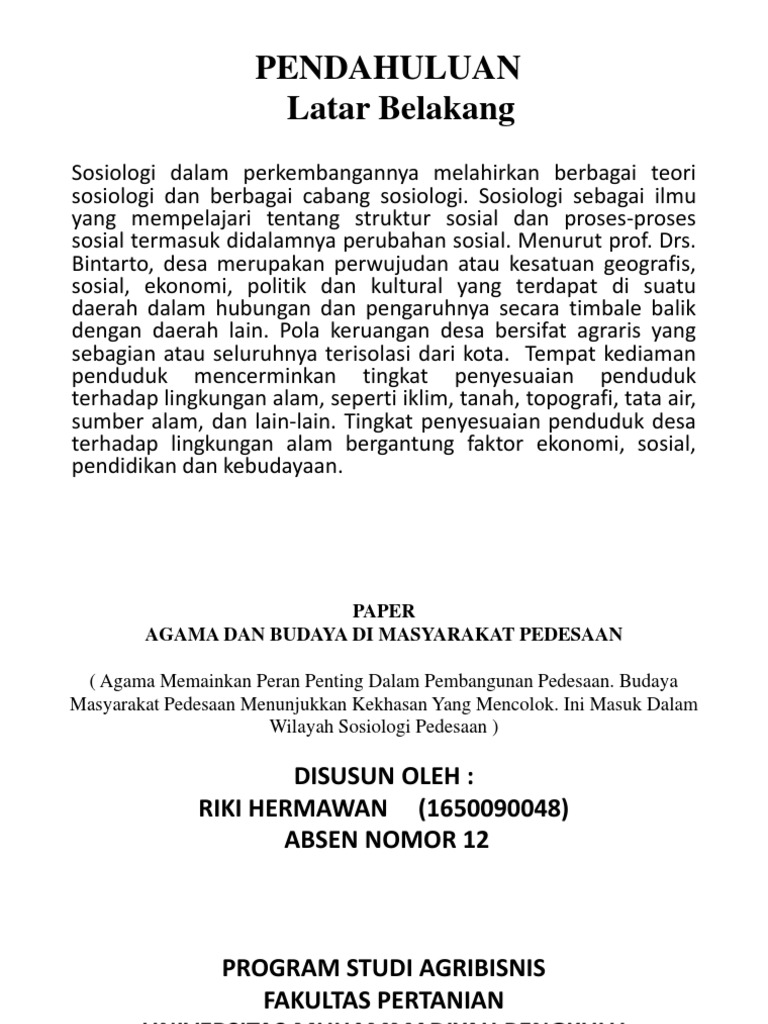 Ppt Agama Dan Budaya