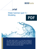BOS Fluid - Water Hammer (Part 1) - Using CAESAR II