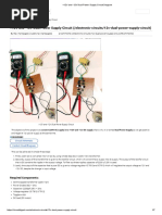 +12V and - 12V Dual Power Supply Circuit Diagram