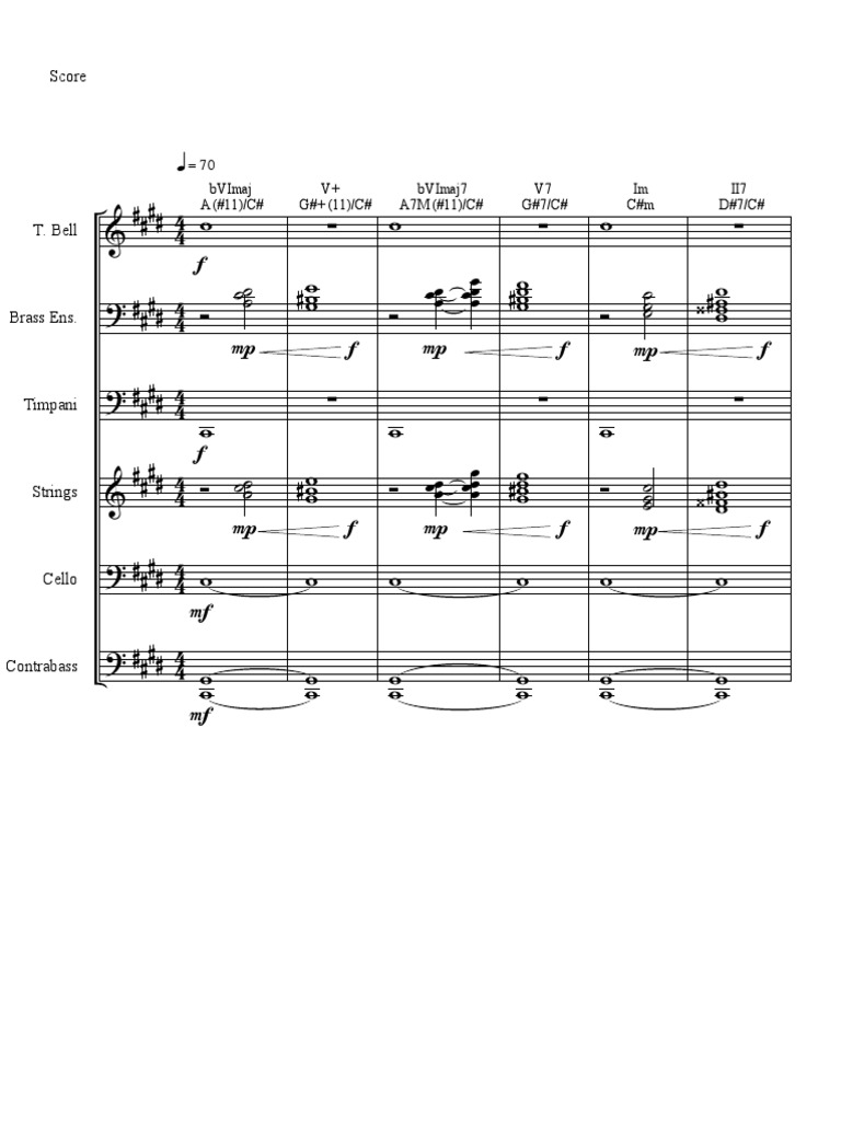 Music Score Analysis and Notation | PDF