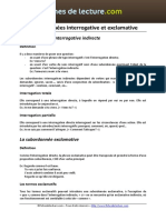 Les Subordonnees Interrogatives Et Exclamatives PDF