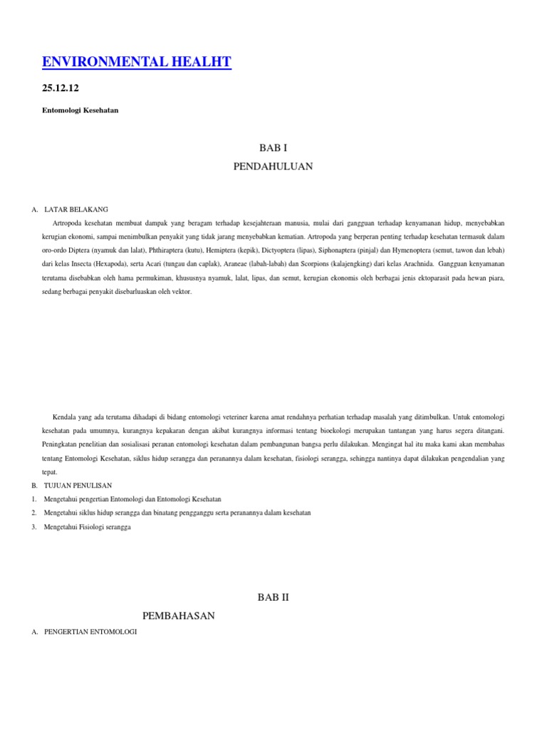Environmental Healht | PDF | Kesehatan Holistik | Sains & Matematika