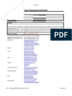 Project MGMT Checklist