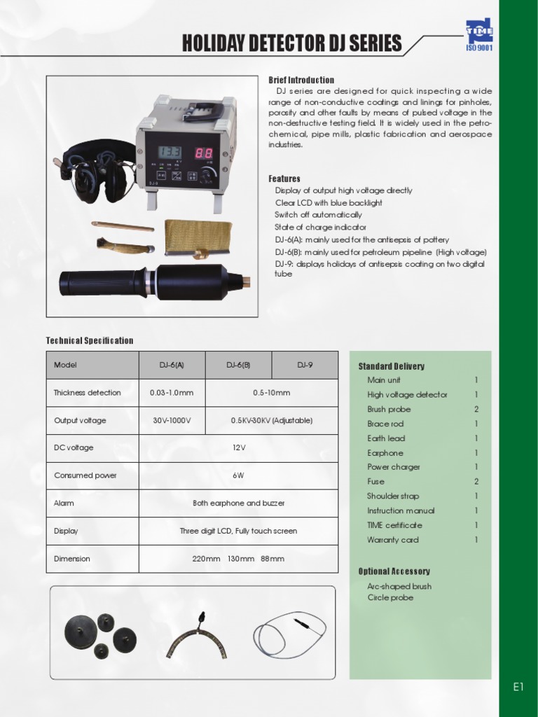 Holiday Detector DJ Series | PDF | Electrical Engineering | Electronics
