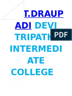 SMT - Draup ADI: Devi Tripathi Intermedi ATE College