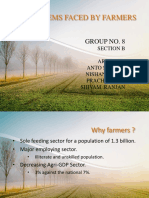Problems Faced by Farmers: Group No. 8