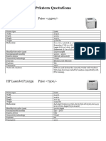 Printers Quotations: HP Laserjet P4015N Price 13500