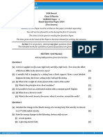 (Two Hours) : ICSE Board Class X Physics SCIENCE Paper - 1 Board Question Paper 2014