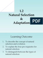 lecture 3 - natural selection and adaptation