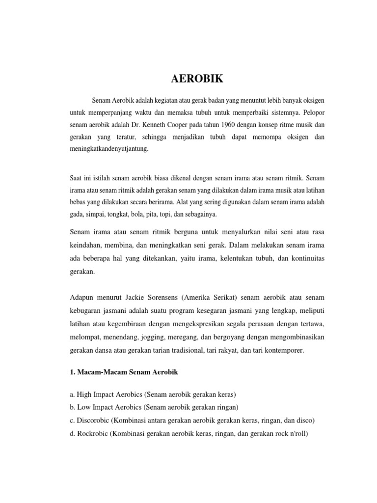 Musik senam aerobik low impact