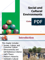 Social and Cultural Environments: Global Marketing