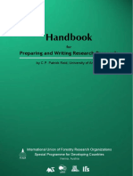 Handbook For Writing and Preparing Research Proposals