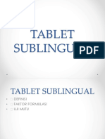 Tablet Sublingual