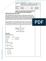 Example: Fire Design of A Protected Unrestrained HEA Section Beam Exposed To The Standard Temperature Time Curve