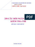 Ngan Hang Cau Hoi Kiem Tra-Thi Mon Hoc Cad-Cam-Cnc 2015-2016 PDF
