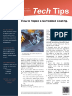 Tech Tips 4 - How To Repair A Galvanized Coating PDF
