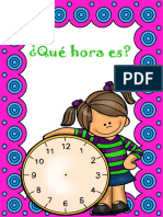 Destrezas Matemáticas Con Relojes PDF