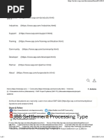 CJ88 Settlement Processing Type CJ8G SAP AuC WBS