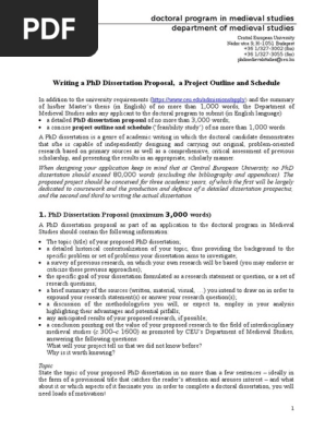how to write a dissertation proposal