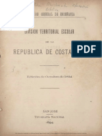 1894.division Territorial Escolar de La Republica de Costa Rica