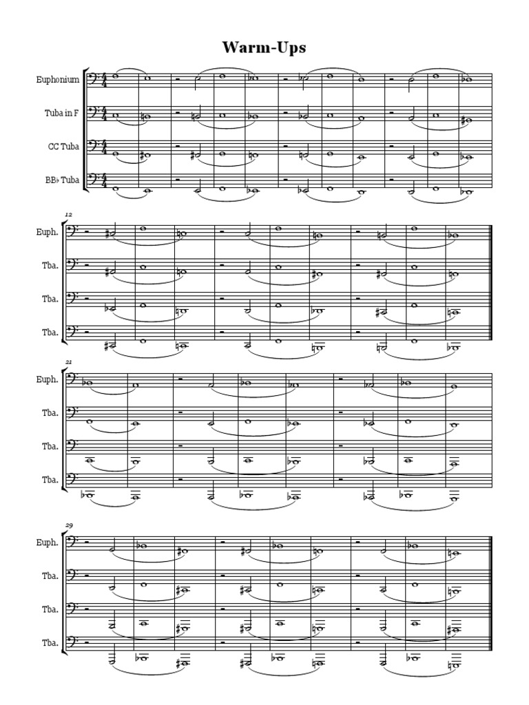 Low Brass Daily Routines - Duets, PDF, Music Technology
