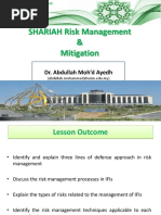 Shariah Audit - Lecture 6 (Sha Risk)