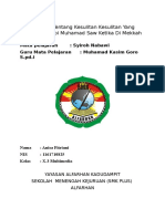 Makalah Tentang Kesulitan Kesulitan Yang Dihadapi Nabi Muhamad Saw Ketika Di Mekkah