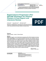 Rapid Cataract Progression After Nd:YAG Vitreolysis For Vitreous Floaters: A Case Report and Literature Review