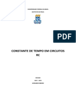 Constante de tempo em circuitos RC