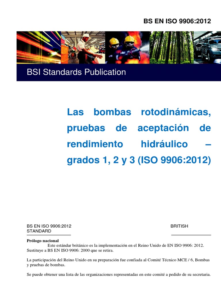BS en Iso 9906 | PDF | Organización internacional para la ...