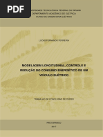 Modelagem longitudinal, controle e eficiência energética de um veículo elétrico