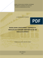 Modelagem Longitudinal, Controle e Eficiência Energética de Um Veículo Elétrico