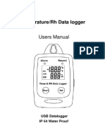 Users Manual - Temp-RH Data Logger
