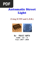 Automatic Street Light Using Ic555 and LDR (Student Name Albin)