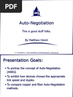 Auto Negotiation Introduction